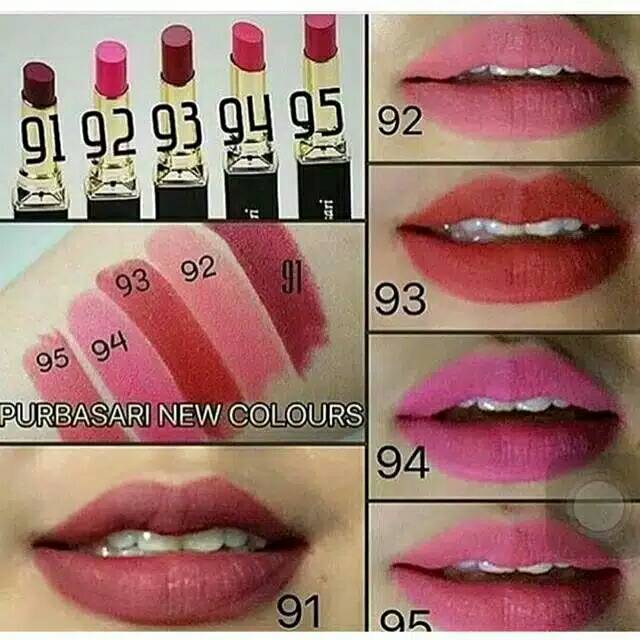 PURBASARI LIPSTIK COLOR MATTE 91 92 93 94 95