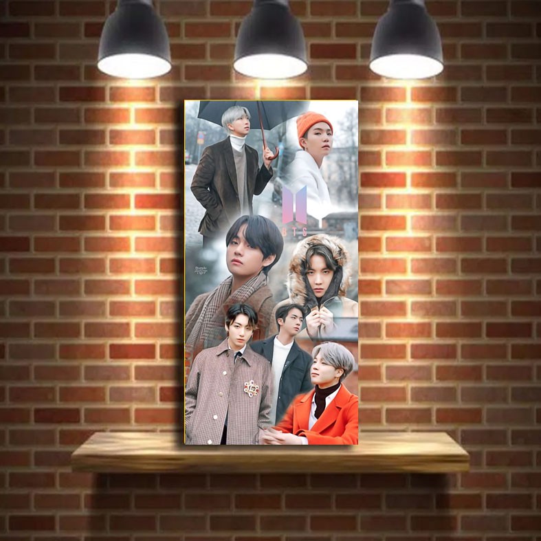 Wall Decor Poster Pajangan Hiasan Dinding Pop Art BTS Berkualitas BTS-01