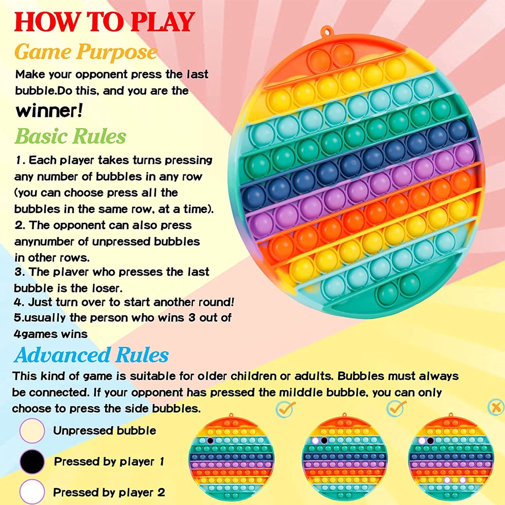 Jumbo Pop It Push Bubble Sensory Cute Toy Super Big Popit Gigantic Oversized Chess Board Push Pop It Hello Kitty Toys for Kid Children Gift-3