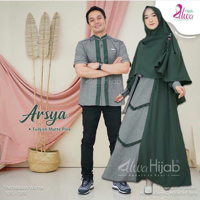 [TERMURAH] ARSYA SAIRA COUPLE FREE KHIMAR