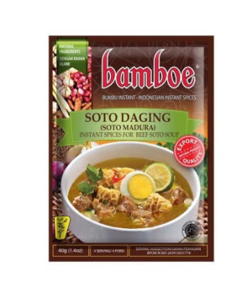 Bumbu instan Bamboe soto madura daging