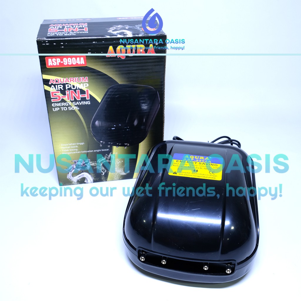 POMPA UDARA AQUARIUM AERATOR 4 LUBANG AQURA ASP 9904 AIRPUMP