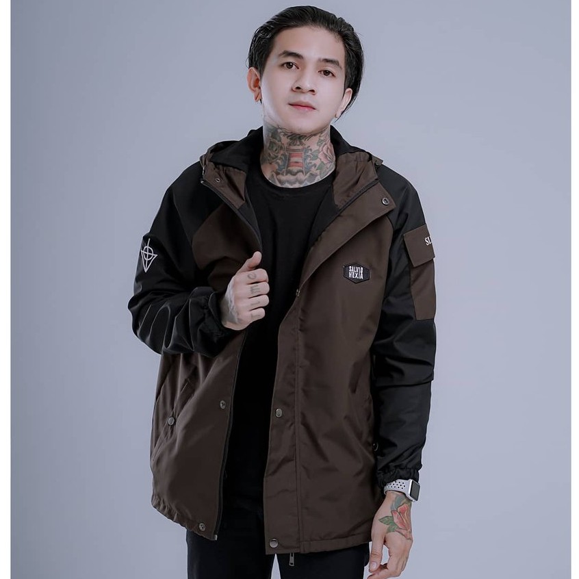 JAKET PRIA - JAKET CASUAL PRIA-JAKET SALVIOHEXIA-JAKET WATERPROOF OUTDOOR -JAKET PARASUT PRIA MURAH-Gambar 6