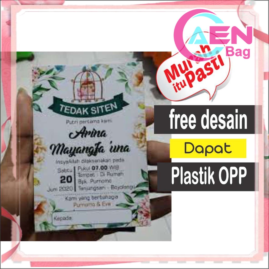 UNDANGAN TEDHAK SITEN Tedak siten Print - iskstore