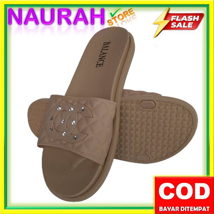 SANDAL WANITA BALANCE 956 26 SLOP OC PERMATA ORIGINAL LENTUR CANTIK SENDAL BARU BLC 956-26 NICE