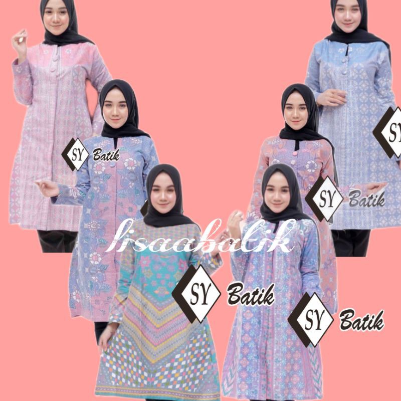 ATASAN BATIK WANITA BAJU BATIK TUNIK ATASAN BATIK WANITA REMAJA TERKINI BATIK PEKALONGAN