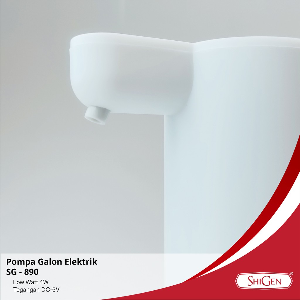 Pompa Galon/Dispenser Elektrik Moncong Pendek Recharge Shigen SG-890