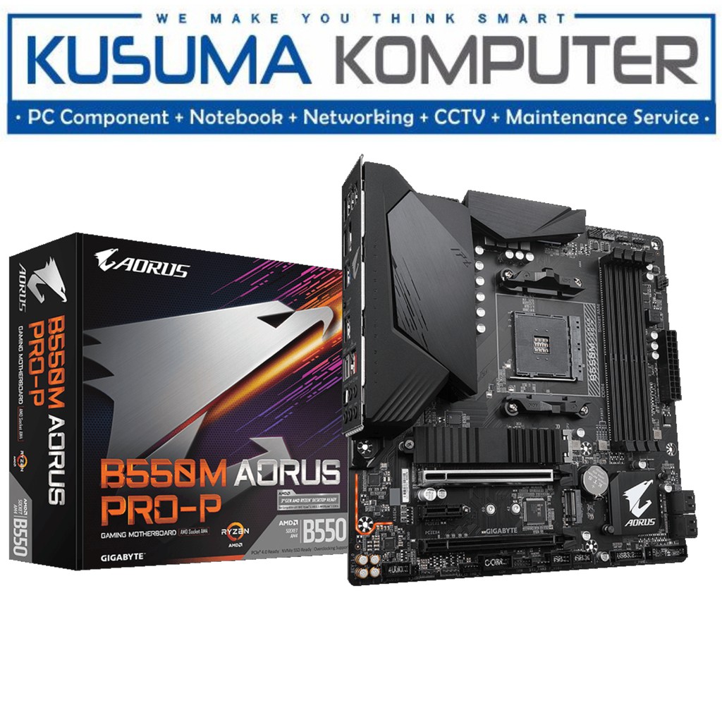 Aorus B550M AORUS PRO-P, PCIe 4.0, 4 DIMMs, RGB FUSION 2.0, Q-Flash Plus