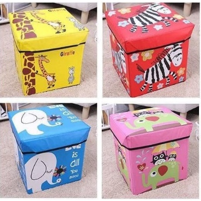 Animal Storage box / Tempat Mainan / Majalah kursi toys kids organizer