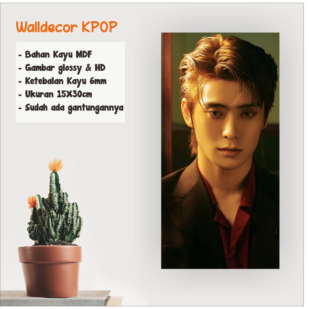 WALLDECOR NCT 127 JAEHYUN FAVORITE UKURAN 15X30 CM WALL DECOR POSTER KAYU HIASAN DINDING KPOP