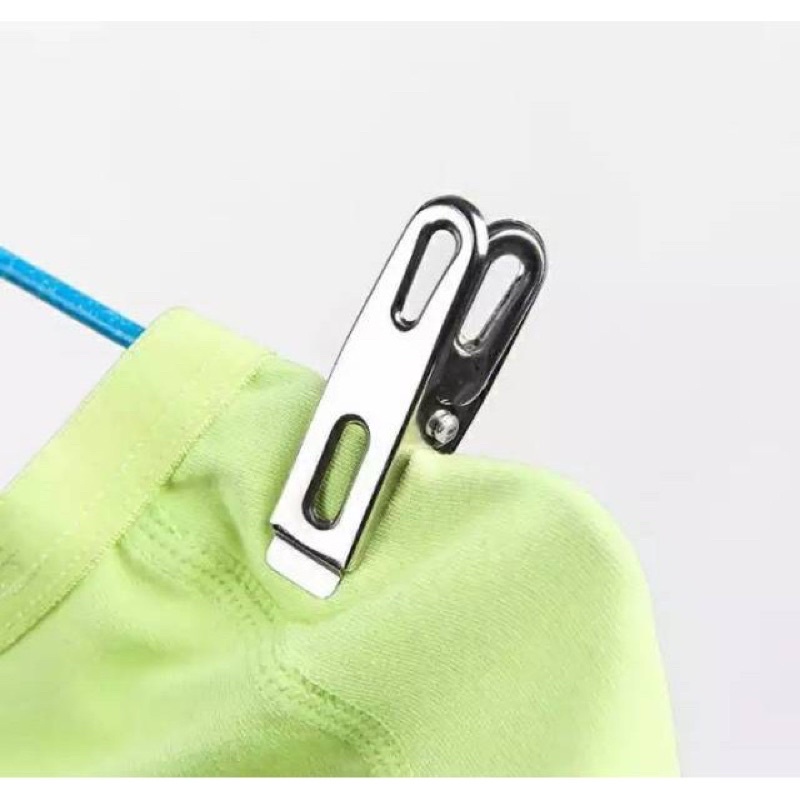 JEPITAN JEMURAN STAINLESS / JEPITAN BAJU PAKAIAN / PENJEPIT JEMURAN BAJU LAUNDRY DRY CLIPS STAINLESS