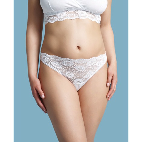 Carriwell Lace Stretch Panties White  XL