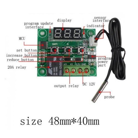 Thermostat W1209 DC 12V