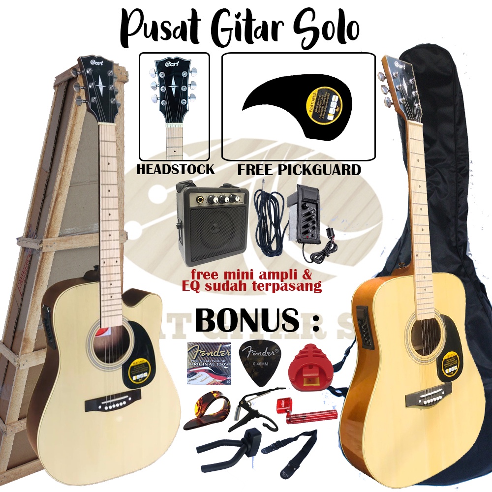 Gitar Cort Akustik Elektrik EQ 7545R Terbaru