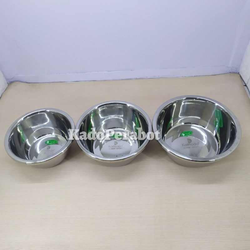 baskom komodo stainless - baskom full stainless - baskom mini stainles