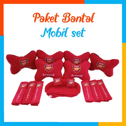 Bantal Mobil Headrest Kepala Sandaran Sepasang Nyaman | Bantal Mobil Headrest Kepala dan Leher 13 pcs Paket | Bantal Leher Mobil 13in1 Kepala dan Sandaran Headrest