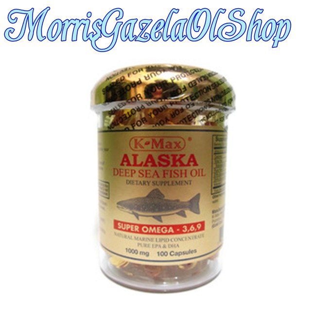 K-Max Alaska Deep Sea Fish Oil Omega 3,6,9 Tutup Emas - Minyak Ikan