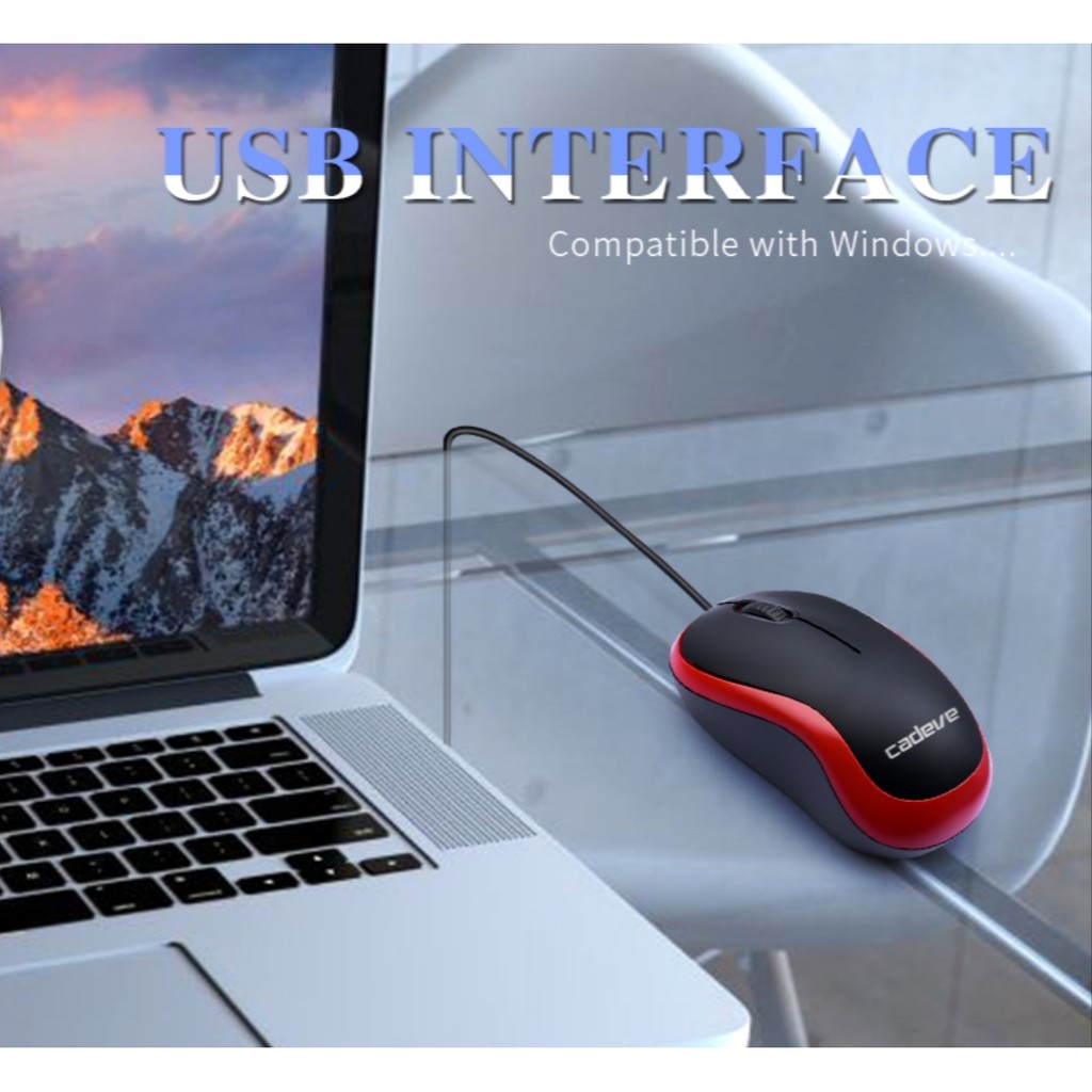 Mouse Kabel Optikal M220 Wired Kabel USB / Mouse Optical USB Termurah