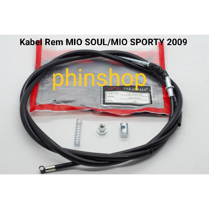 KABEL REM BELAKANG+ MUR MIO 09/SOUL/SPORTY TAKAYAMA TOP QUALITY ORI TKYM