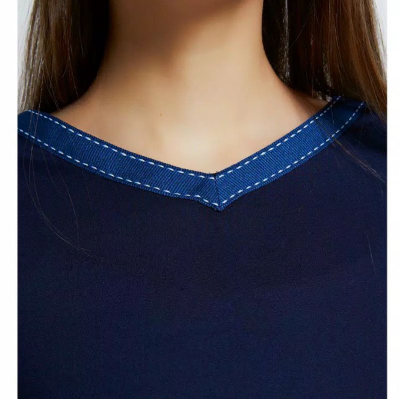 Sophie Paris Dress Wanita Naya XL - Dark Blue