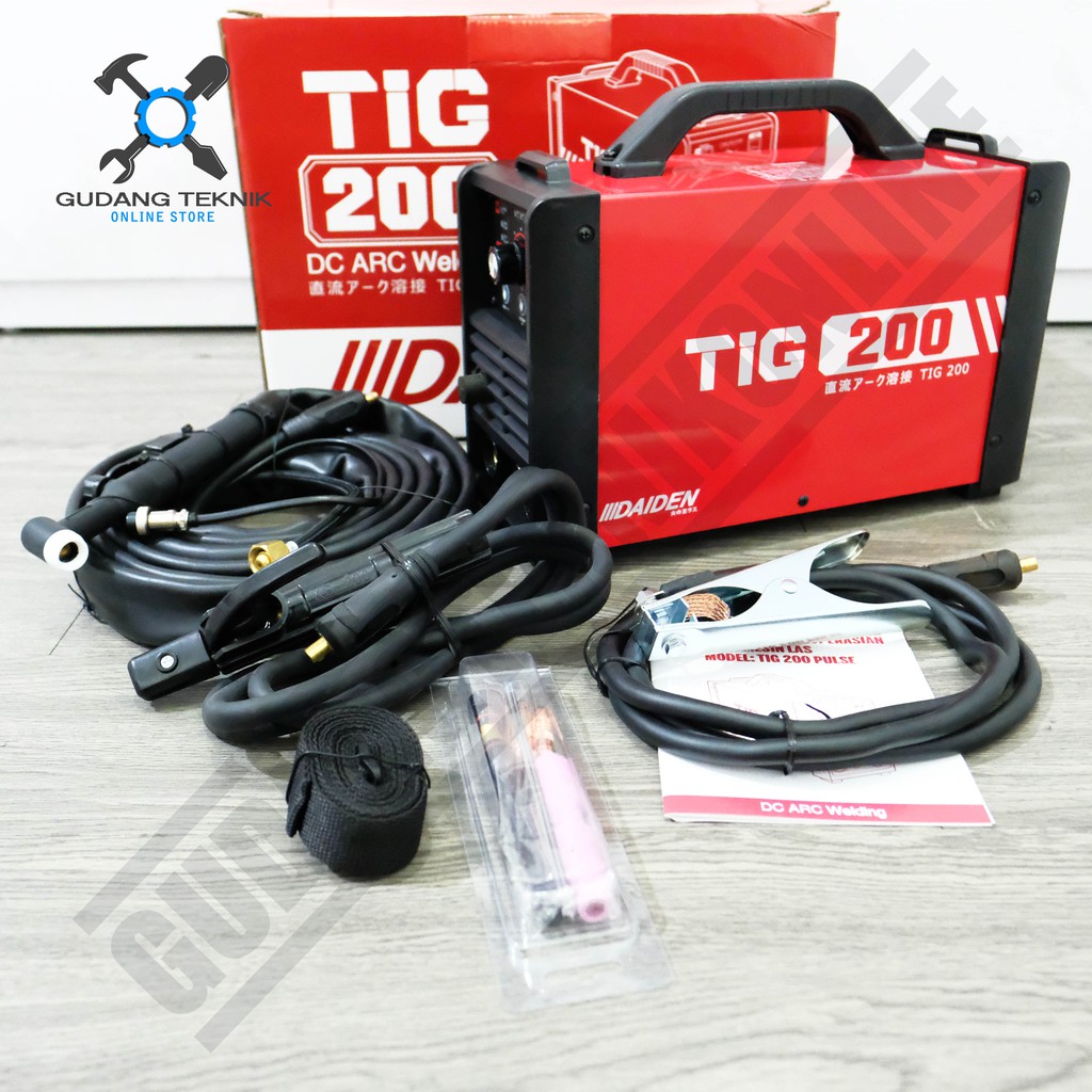 Daiden Tig 200 / Mesin Las Argon DAIDEN TIG200 PULSE / Trafo Las Argon DAIDEN TIGI TIG-200 PULSE