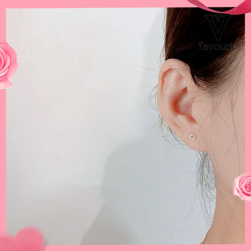 [COD]Mini S925 Cinta Bintang Anting Sederhana Fashion Anting-Anting Perhiasan Wanita Anting-FA