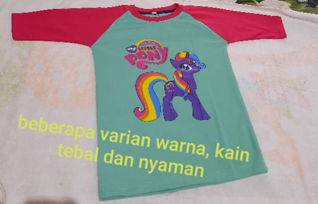 Kaos anak murah raglan 3/4 karakter kualitas