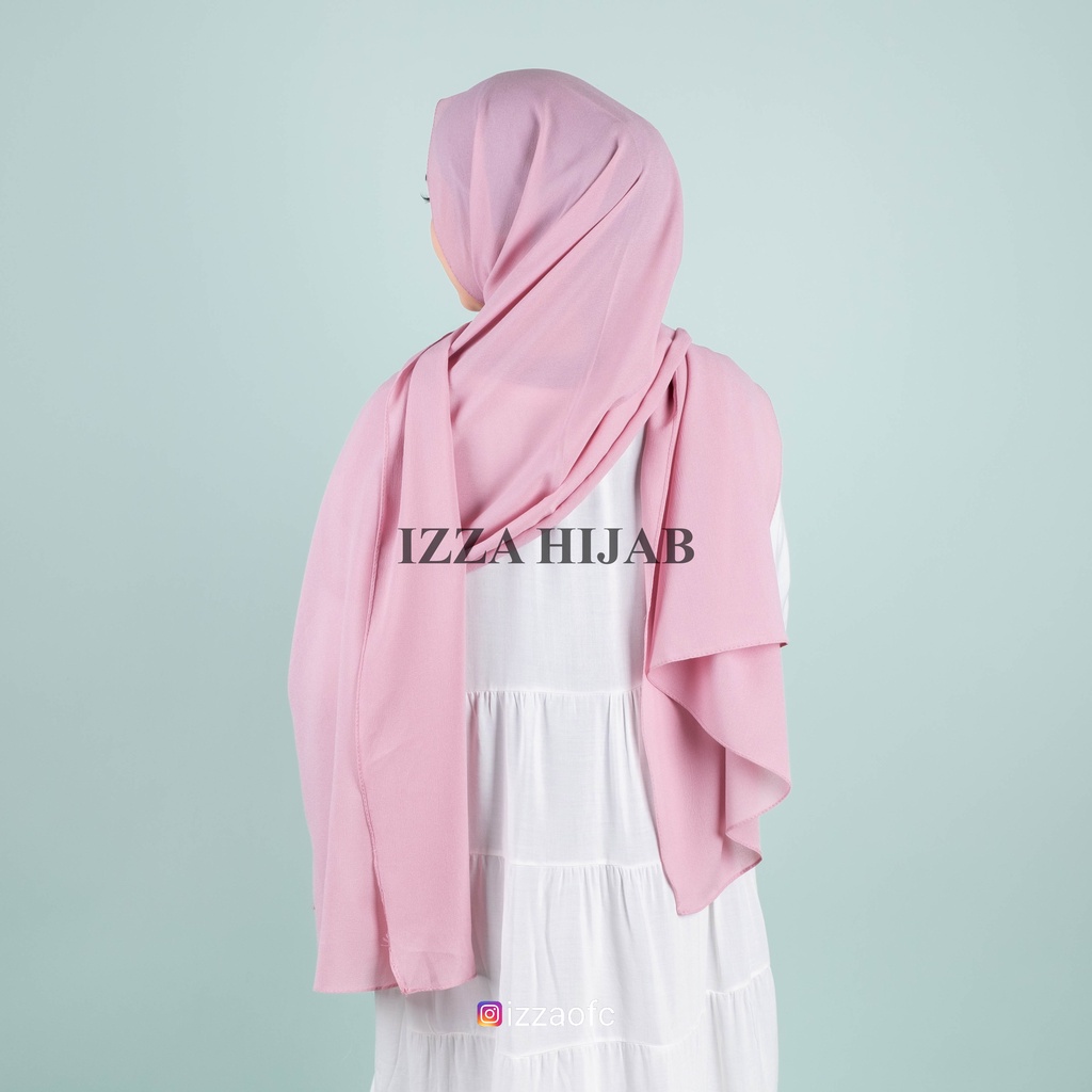 -/+(175cm x 75 cm) JILBAB HIJAB PASHMINA DIAMOND POLOS /PASHMINA SABYAN-dustypink size175x75