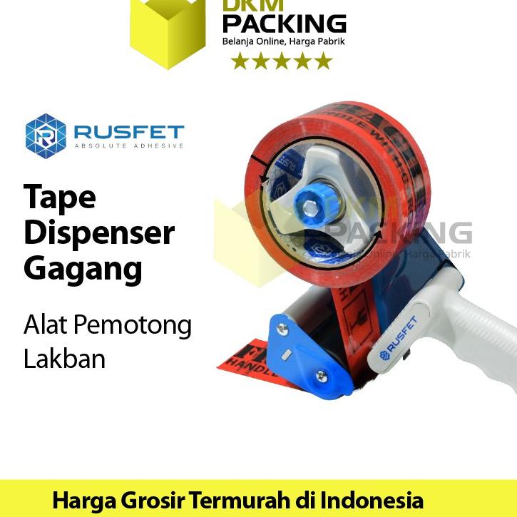 

❆ Tape Dispenser RUSFET Alat Pemotong Lakban Isolasi Solatip Plakban ♙