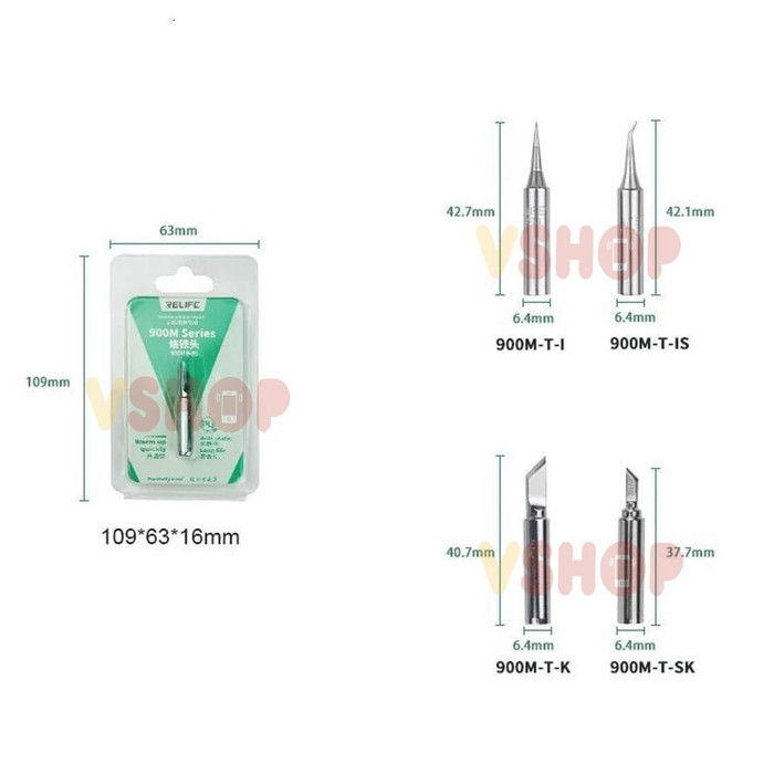 MATA SOLDER IRON STATION RELIFE 900M SERIES - SOLDERING TIPS