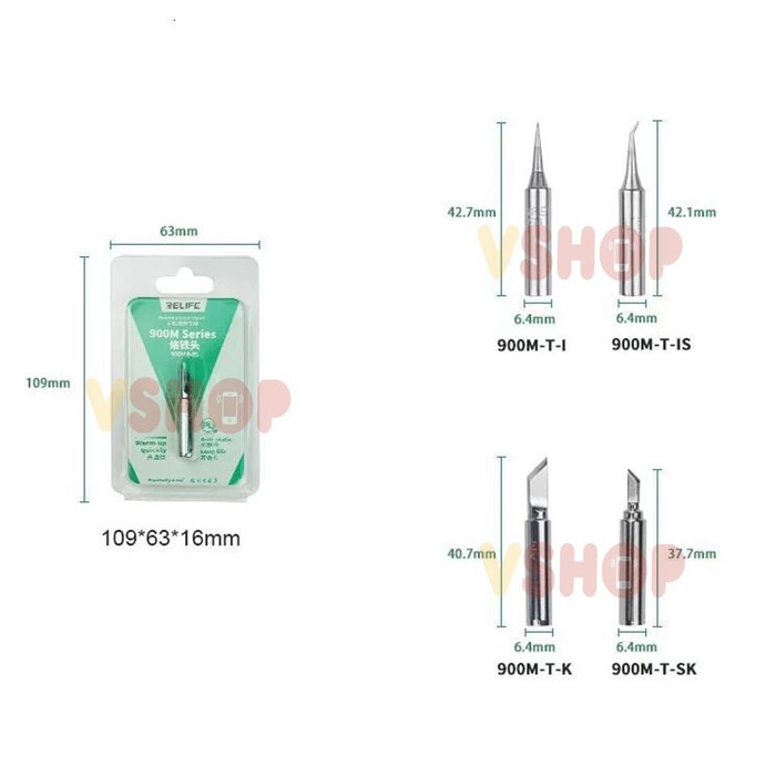 MATA SOLDER IRON STATION RELIFE 900M SERIES - SOLDERING TIPS