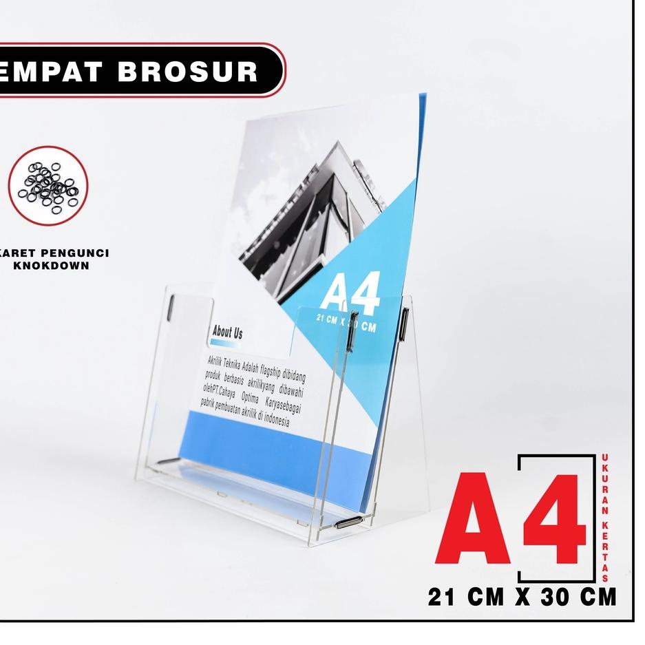 

Murah Bermutu RAK / TEMPAT BROSUR / TEMPAT DISPLAY BROSUR AKRILIK DISPLAY UKURAN A4