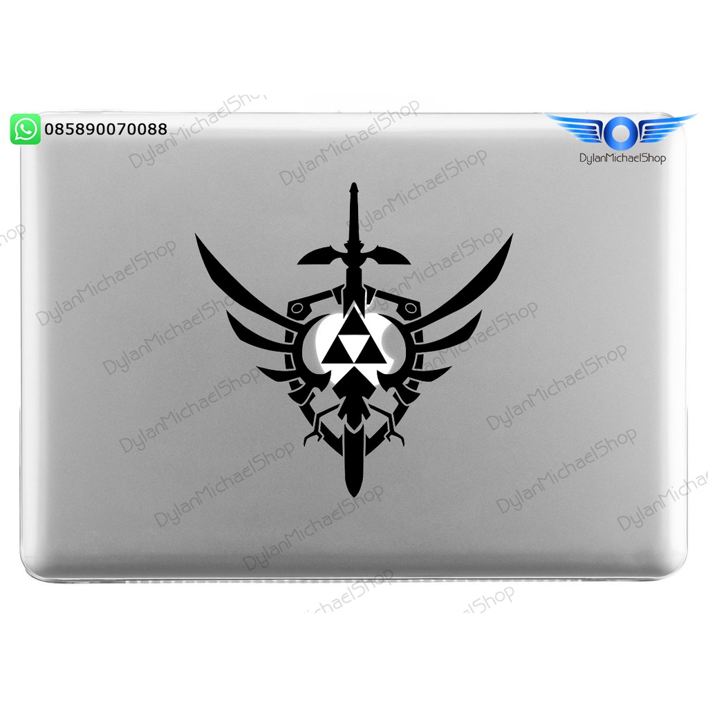 Garskin laptop Stiker Legend of Zelda Sword & Shield Crest Sticker