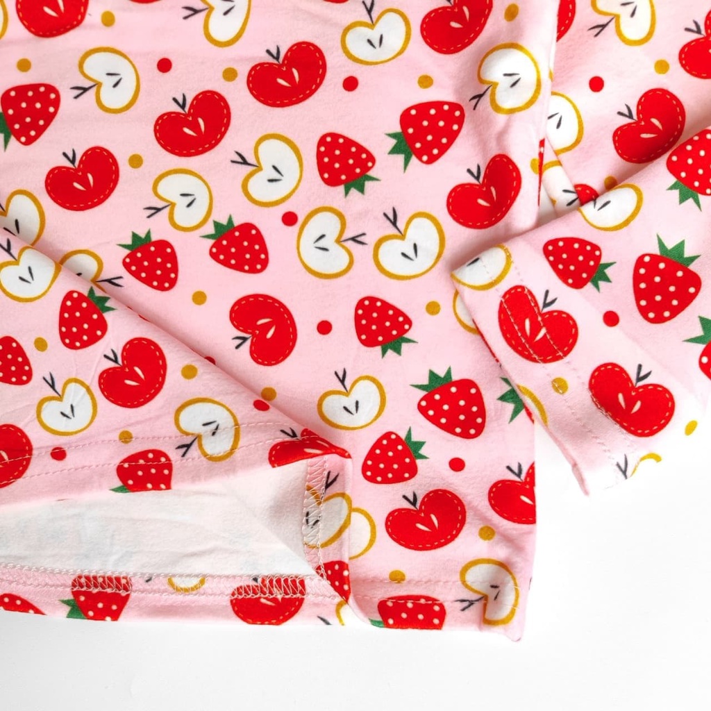 Promo !! Atasan anak perempuan import / Atasan lucu untuk anak / Atasan salad fruit fresh ukuran 1-3 tahun