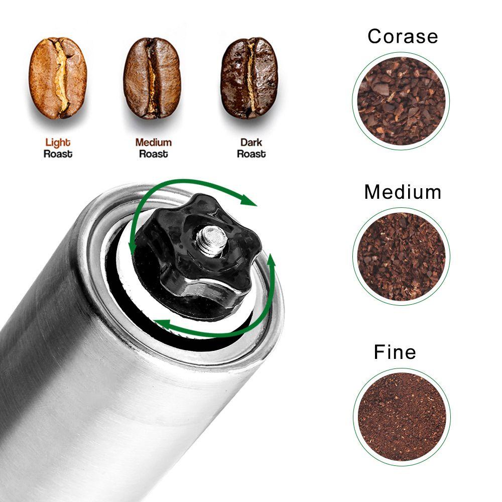 Lily Penggiling Kopi Manual Handmade Kitchen Tool Gadgets Burr Grinders Stainless Steel