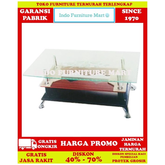 Meja Tamu Minimalis Coffee Table Kaca Dagaho Coffe Table Mt A1