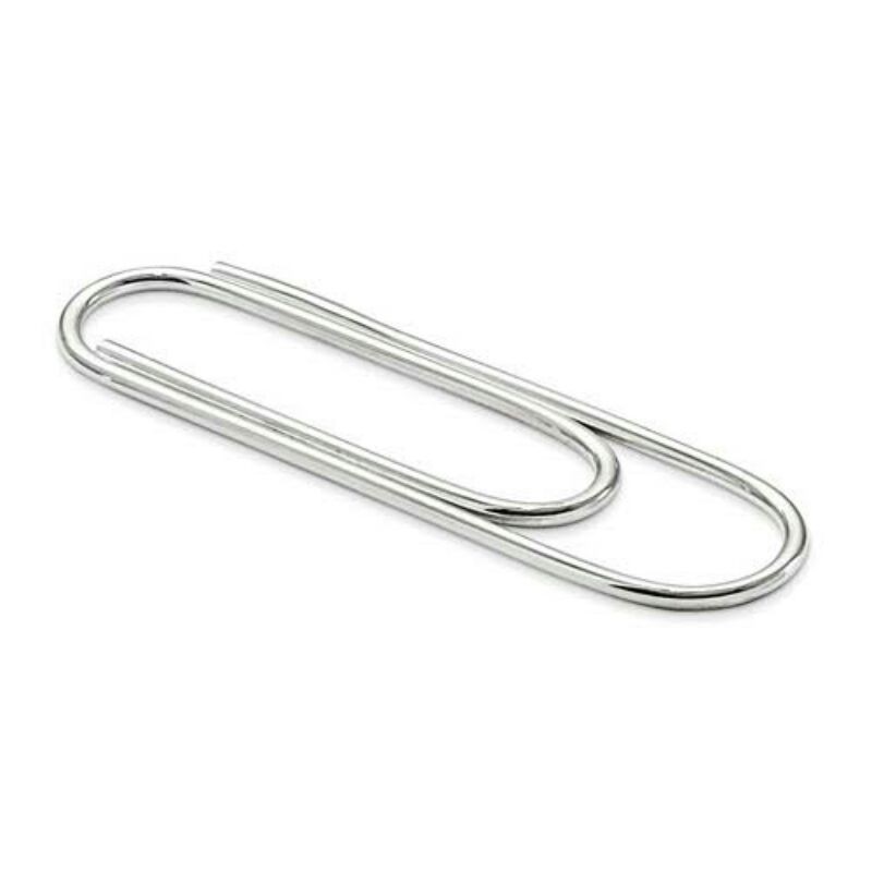 

silver paper clip per pcs