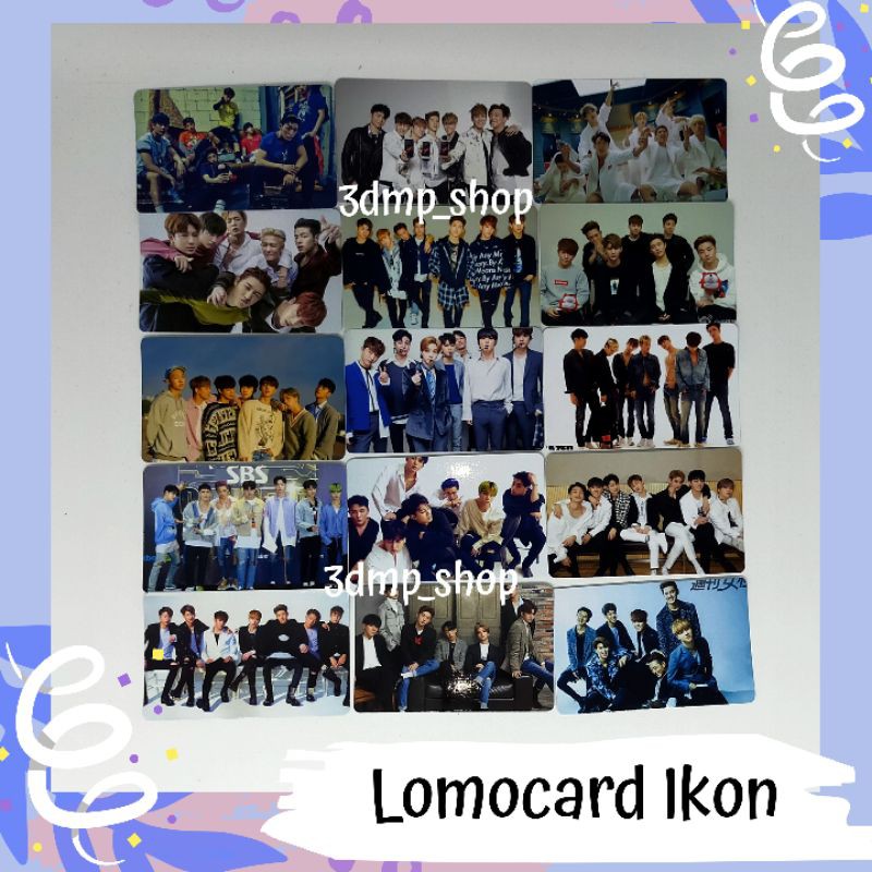 [25 lembar] Photocard lomo photo card lomocard Ikon kpop i decide