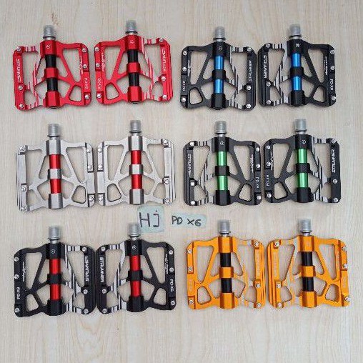 Pedal Strummer PD X6 3 Bearing Loncer Alloy Tapak Lebar
