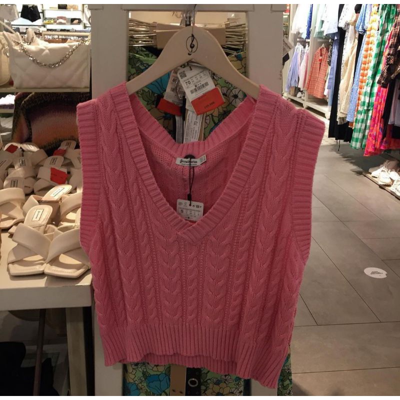 STRADIVARIUS VEST ROMPI RAJUT