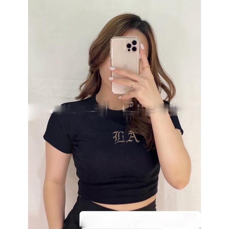 Tq88indonesia Baju Crop Wanita Terbaru /  Crop Top LA LA / Baju Seksi Wanita / Ootd Terbaru / Outfit Kekinian / Pakaian Casual Wanita