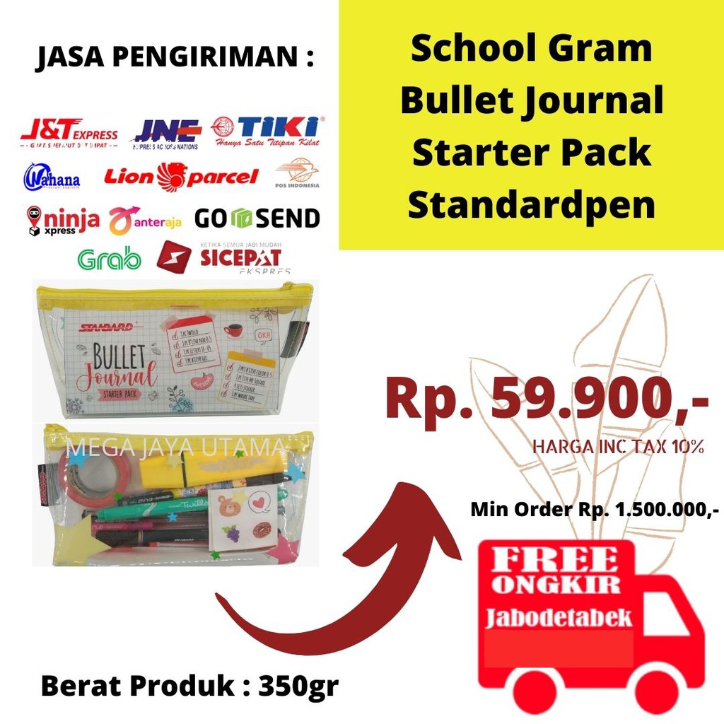 

Paket alat tulis studygram bullet journal starter pack standardpen