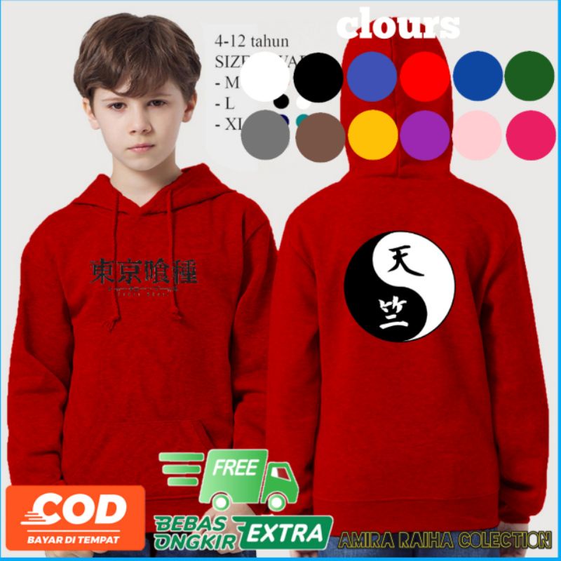 jaket anak hoodie tenjiku tokyo revengers/hoodie tenjiku tokyo revengers/jaket anak tenjiku