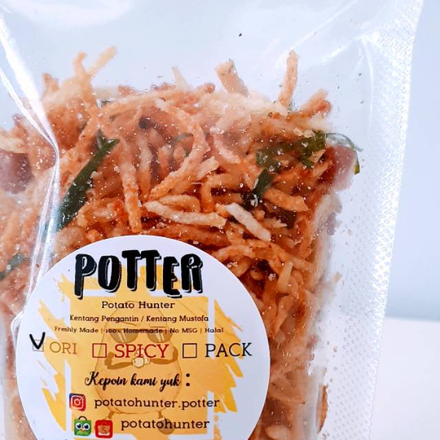 

(PO) POTTER si kentang penganten / kentang mustofa / kentang teri ORI uk 100 Gr