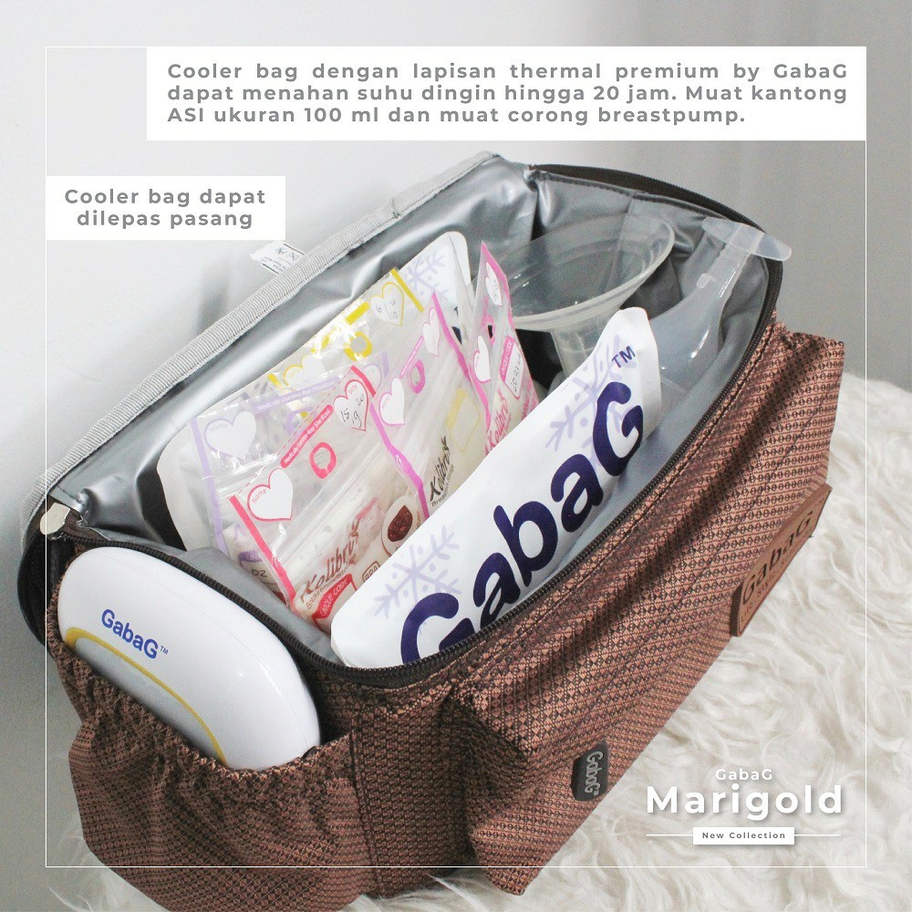 Gabag - Coolerbag - Thermal Bag - Backpack - Executive Marigold  8997279108235 Tas Pendingin, Tas Di