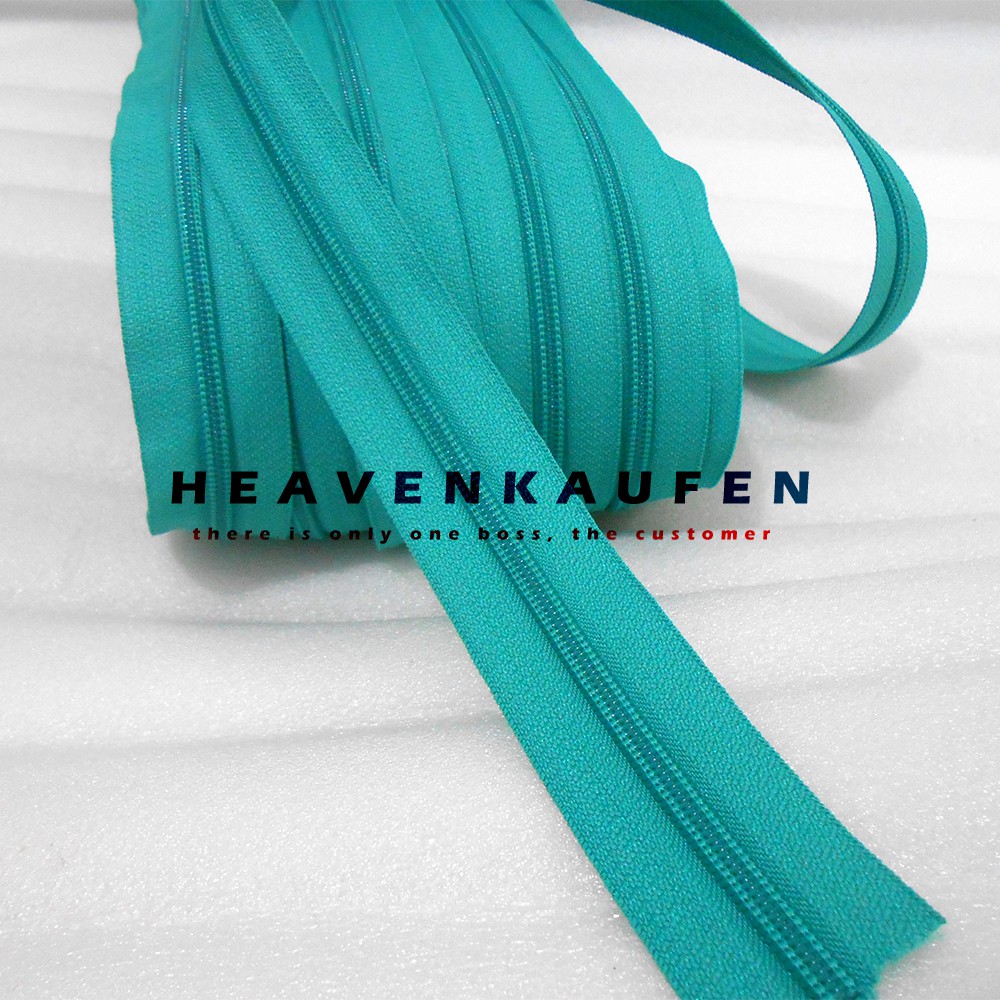 Resleting/Zipper YKK No 5 Hijau Tosca Meteran