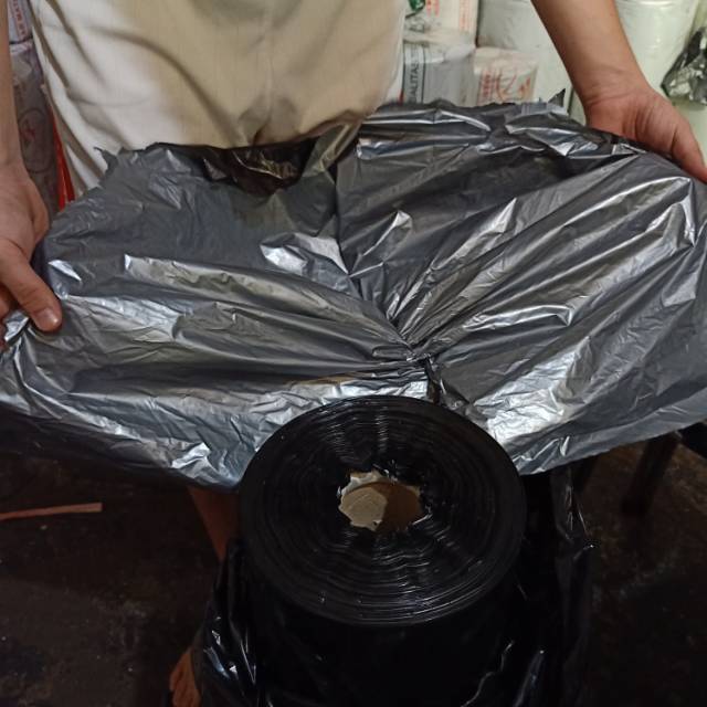 Mulsa 120cm Hitam Perak Kiloan