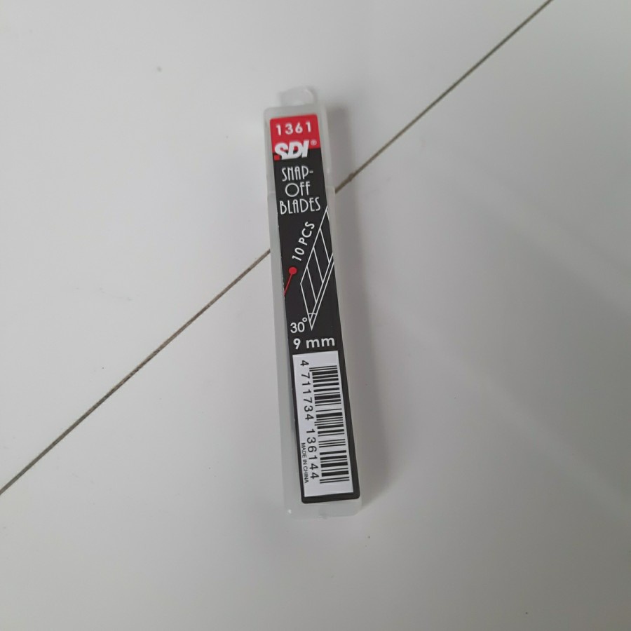 

Isi Cutter SDI 1361 30 Derajat Lancip 9mm - 1 Pack Isi 10 Buah