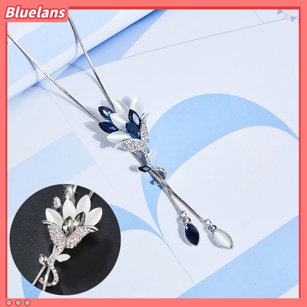 Bluelans Kalung Rantai Rumbai Bahan Alloy Untuk Wanita