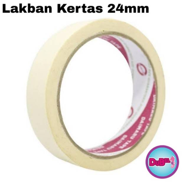 

Lakban Kertas Daimaru / Masking Tape Daimaru 24mm / 1 inchi panjang 21M